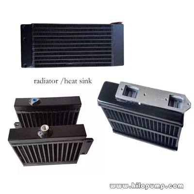 Becker havo pompasi yoki moy pompasi uchun issiqlik qabul qiluvchi radiator
